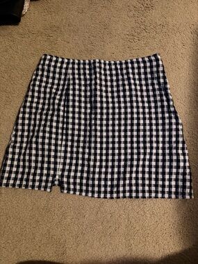 American Eagle Outfitters Black & White Gingham Mini Skirt